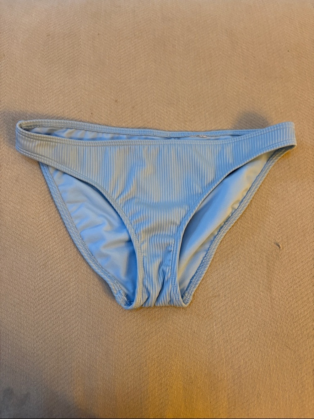 Hollister Light Blue Ribbed Bikini Bottoms